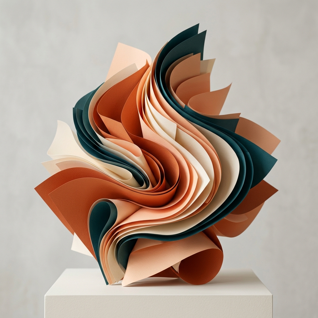 Fluid Paper Craft Abstract Layers