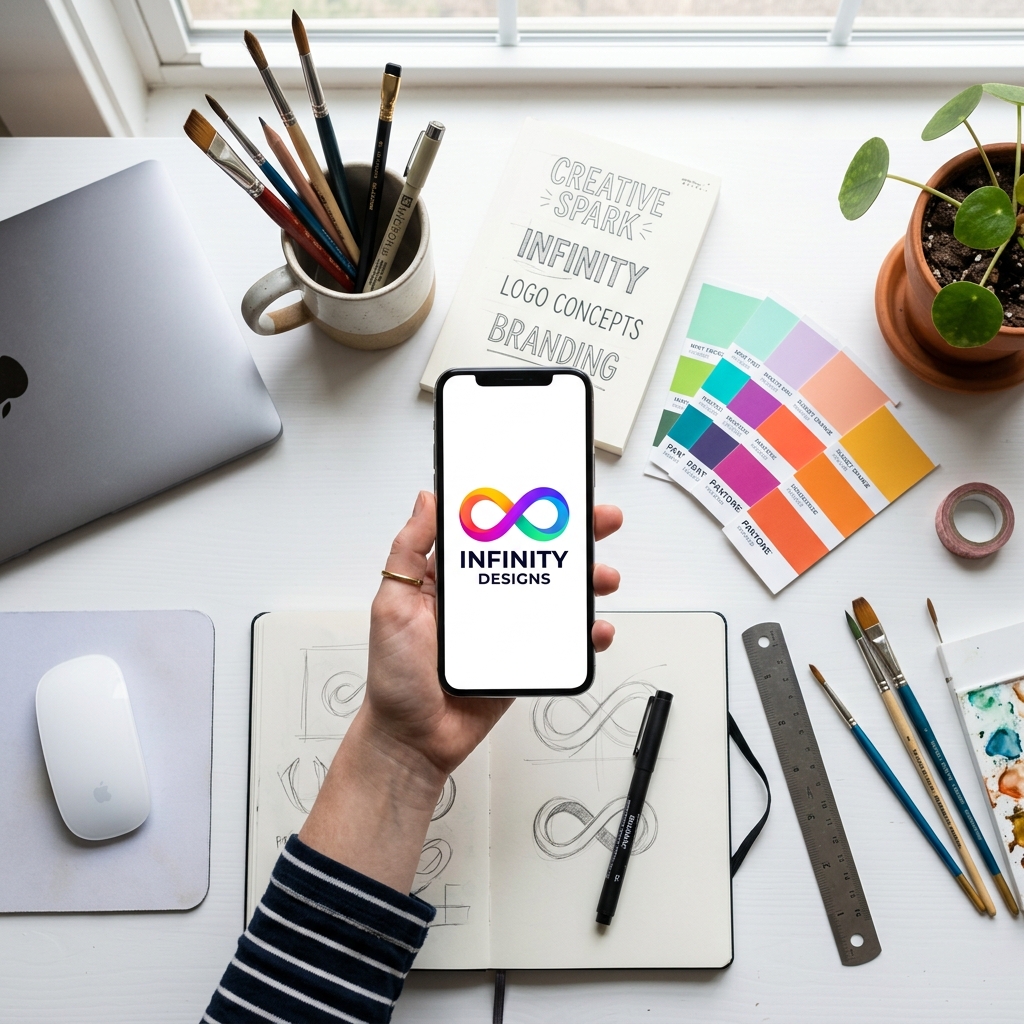 Infinity Brand Identity & UI Mobile App