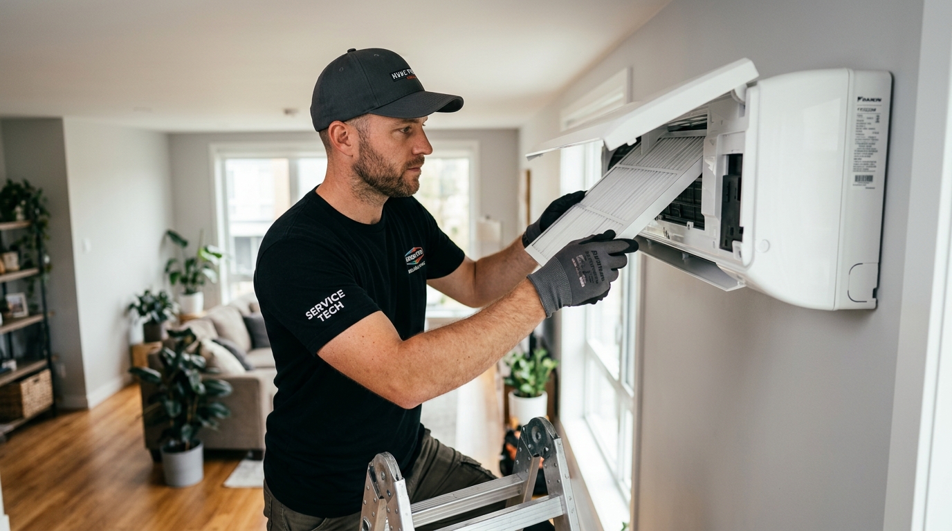 Indoor AC Installation